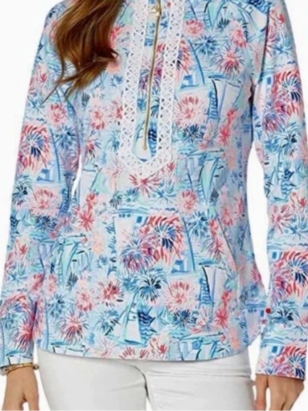 Lilly Pulitzer Janie Sea to Shining Sea Top